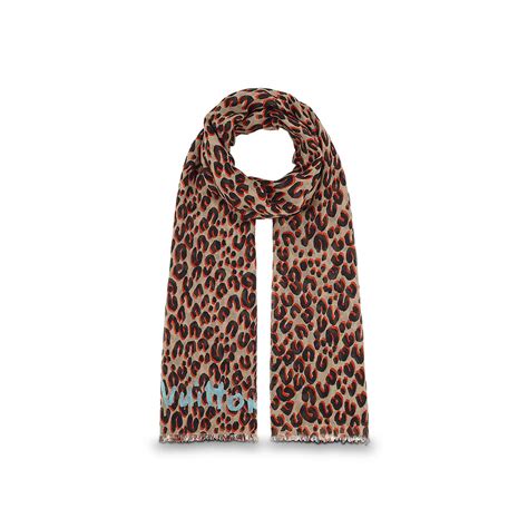 louis vuitton leopard blurry stole|Louis Vuitton leopard stole accessories.